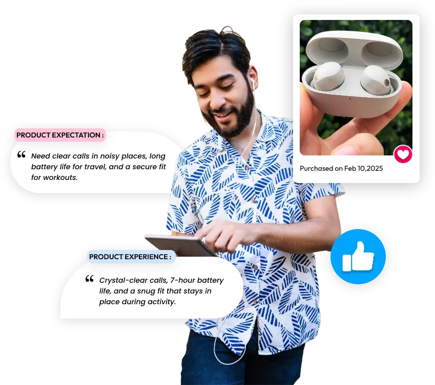 Product experience illustration