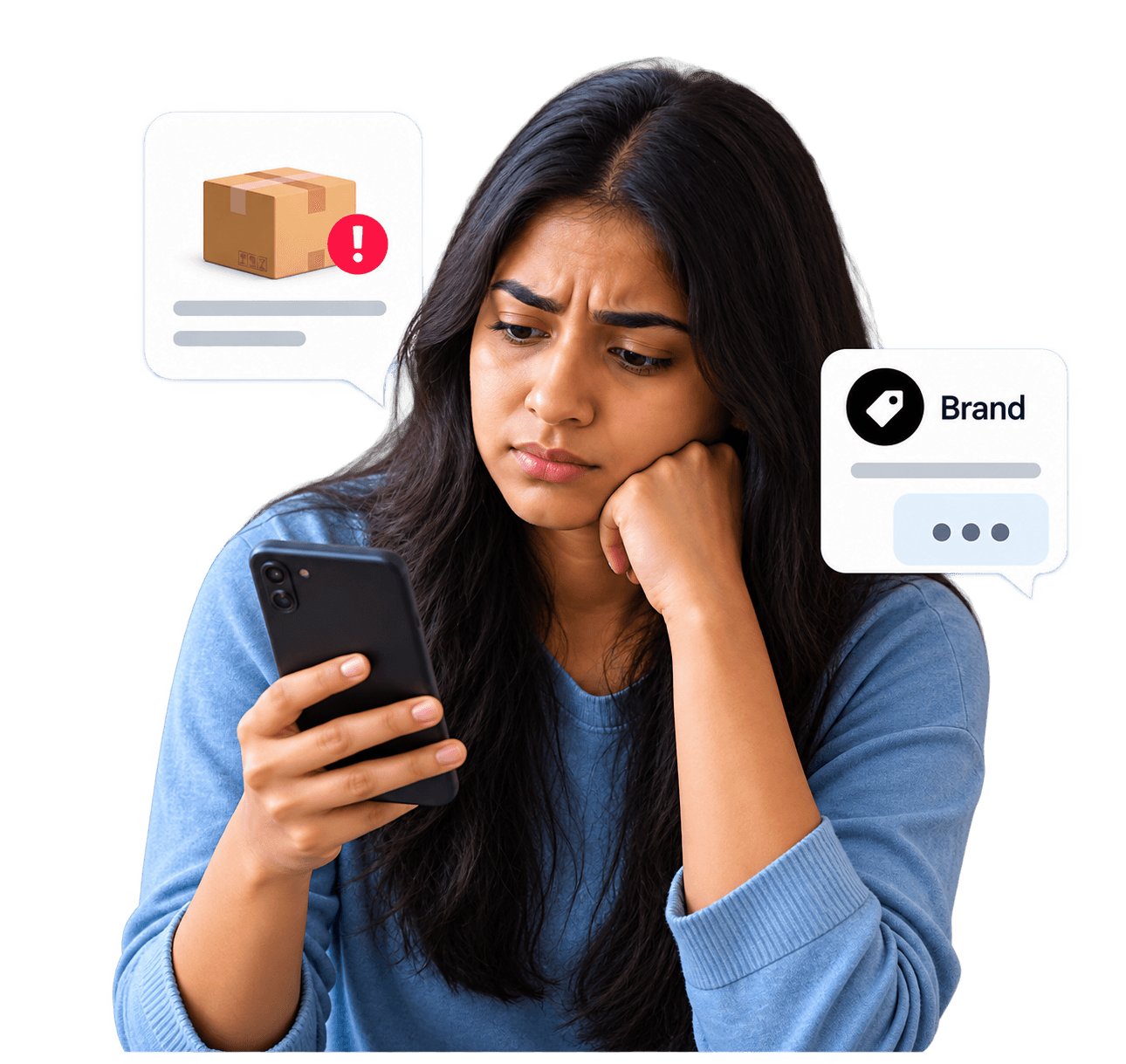 Buyer raising a delivery concern directly with the brand on BuyerProof
